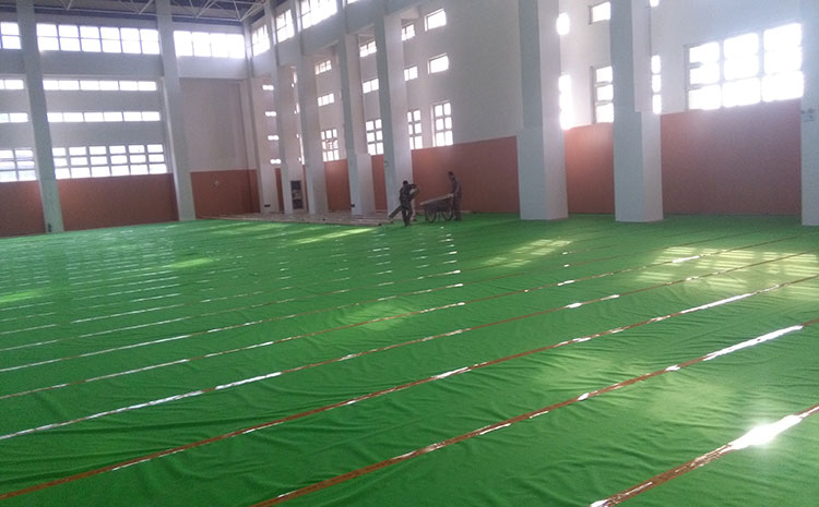 柞木乒乓球館木地板怎么維修？