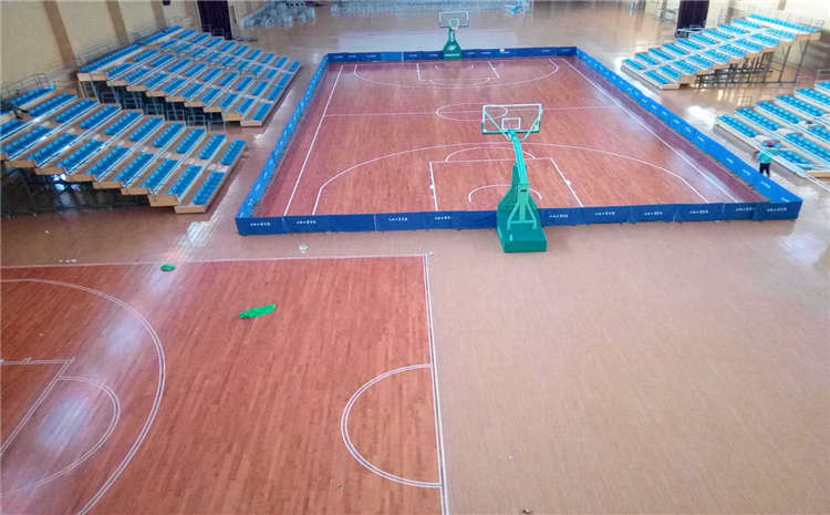 大型籃球實木運動地板施工工藝