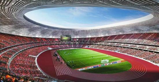 第十四屆全國運動會主會場——西安奧體中心主體育場。 (效果圖) 第十四屆全國運動會主會場——西安奧體中心主體育場。 (效果圖)